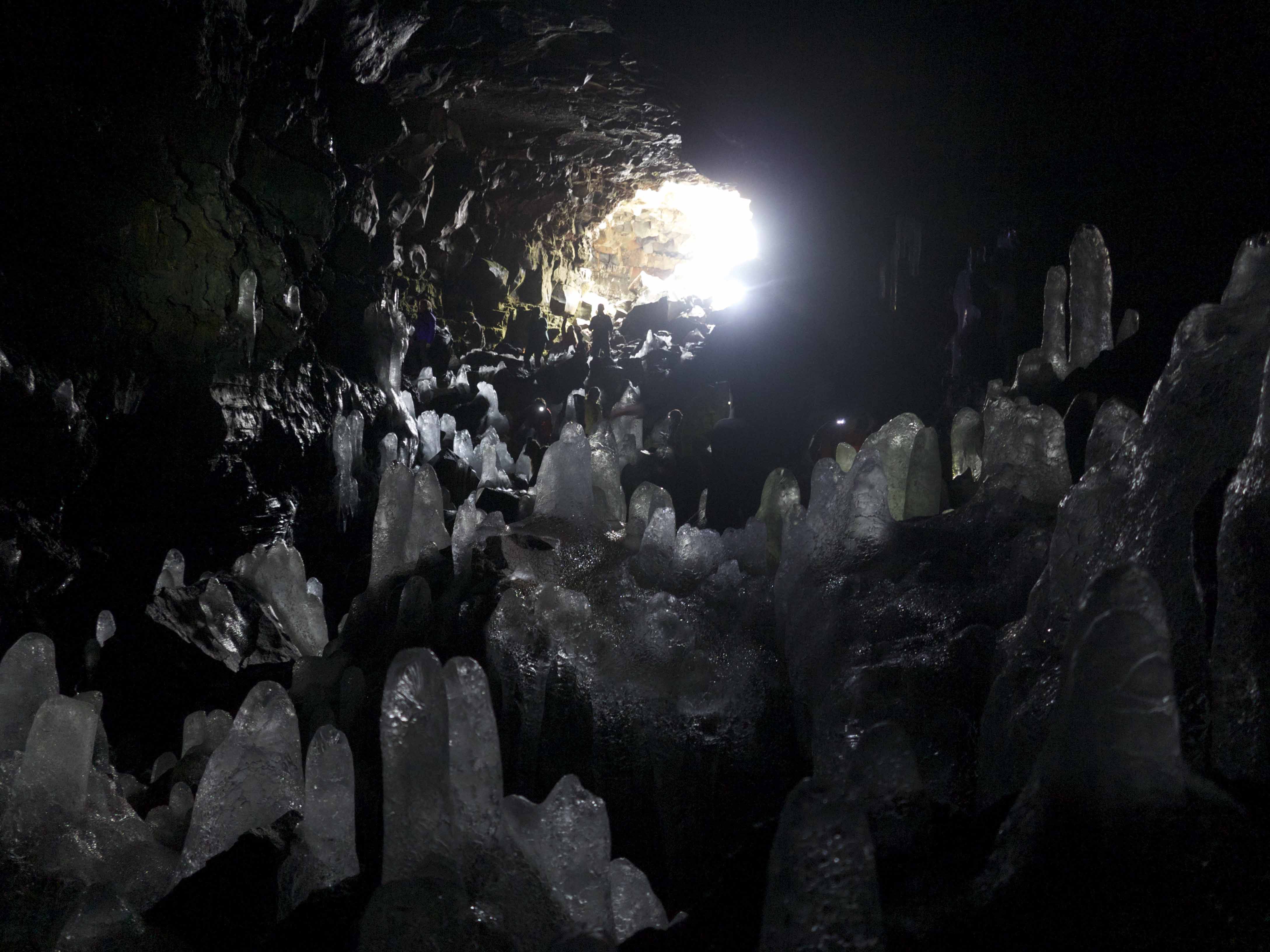 Lava tube in Iceland